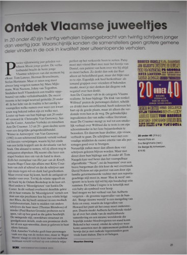 20 onder 40 recensie Boek